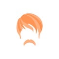 Hipster Male Hair and Facial Style With Hippie Moustache