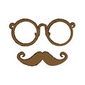Hipster man icon image Royalty Free Stock Photo