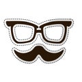 Hipster man icon image Royalty Free Stock Photo