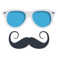 hipster mask, heart Color Vector icon which can be easily modified or edit Royalty Free Stock Photo