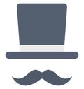 hipster mask, moustache Vector Icon that can be easily modified or edit Royalty Free Stock Photo