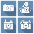 Hipster photo or camera icon Royalty Free Stock Photo