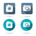 Hipster photo or camera icon set Royalty Free Stock Photo