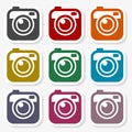 Hipster photo Camera icon Royalty Free Stock Photo