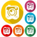 Hipster photo Camera icon Royalty Free Stock Photo