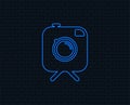 Hipster photo camera sign icon. Retro camera. Royalty Free Stock Photo