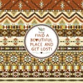 Hipster seamless aztec pattern