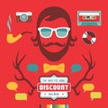 Hipster Signs Elements