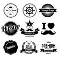 Hipster style Badge and Labels. Royalty Free Stock Photo