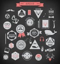 Hipster style elements and icons