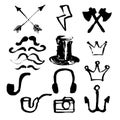 Hipster symbols set