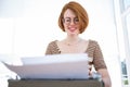 hipster typing on a typewrite Royalty Free Stock Photo
