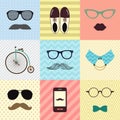 Hipster Vintage Cute Fashion Background