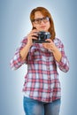 Hipstergirl with camera