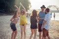 Hipsters At The Beach Royalty Free Stock Photo