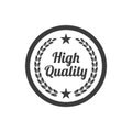 Hiqh quality label on white background