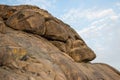 Hira Cave, Jabal an-Nour. Place of first revelation to Prophet Muhammad. Magnificent view of the top of Jabal Nour Royalty Free Stock Photo