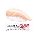 Hirame sushi. Royalty Free Stock Photo