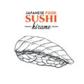 Hirame sushi. Royalty Free Stock Photo