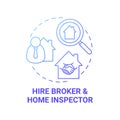 Hire broker concept icon Royalty Free Stock Photo