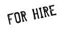 For Hire rubber stamp