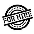 For Hire rubber stamp