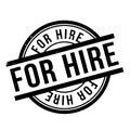 For Hire rubber stamp