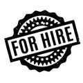 For Hire rubber stamp