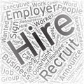 Hire,Word cloud art background