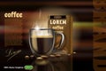 Coffee pack advertising template