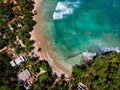 Hiriketiya Beach in Sri Lanka aerial view