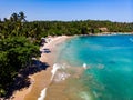 Hiriketiya Beach in Sri Lanka aerial view