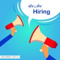 We are Hiring advertisement for job seekers