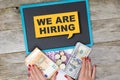 We are hiring announce with generous financial offer