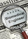 We are Hiring Biomedical Engineer. 3D.