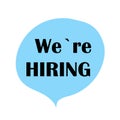 We are hiring. Blue Bubble