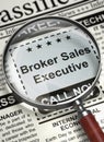 We are Hiring Broker Sales Executive. 3D.