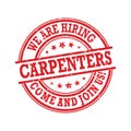 We are hiring Carpenters - printable labled