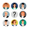 Hiring concept, business team avatars
