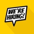 We are hiring image recruitment design poster