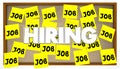 Hiring Jobs Posting Board Classified Help Wanted Find Work Royalty Free Stock Photo