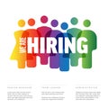 We are hiring minimalistic flyer template