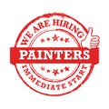 We are hiring Painters, immediate start - stamp / label for print