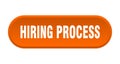 hiring process button. rounded sign on white background Royalty Free Stock Photo