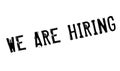 We Are Hiring rubber stamp