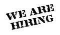 We Are Hiring rubber stamp