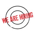 We Are Hiring rubber stamp