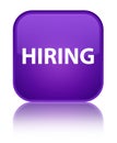 Hiring special purple square button