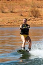 Hirl Wakeboarder at Lake Powell Royalty Free Stock Photo