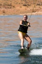 Hirl Wakeboarder at Lake Powell Royalty Free Stock Photo